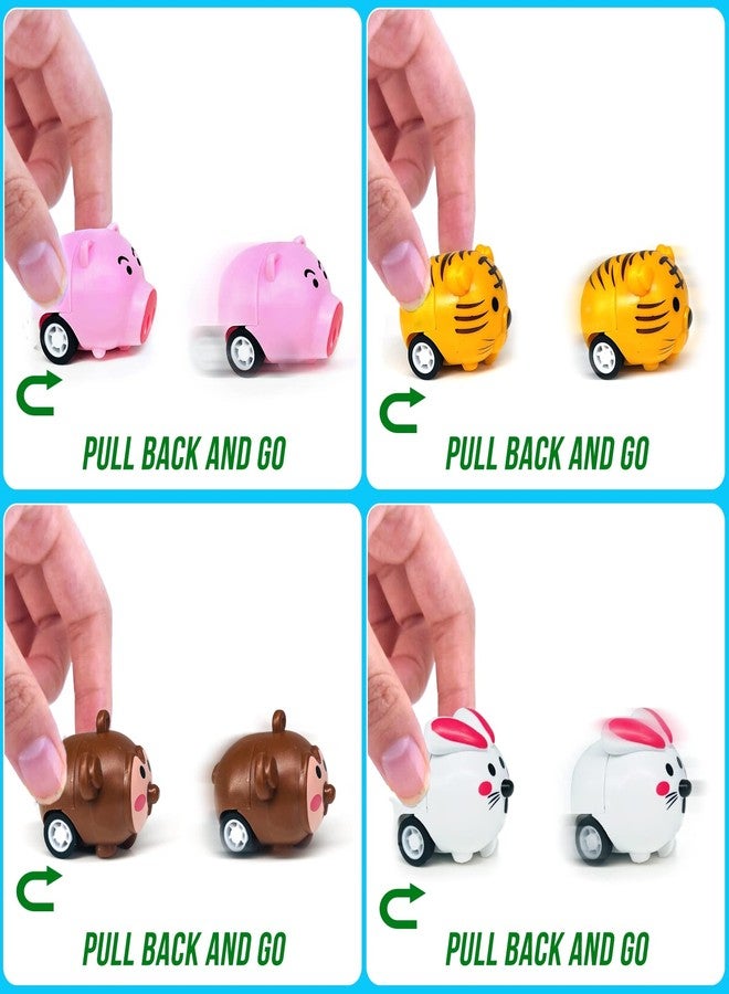 AMENON [1 Golden Egg]24Pack Prefilled Easter Eggs with Animals Pull Back Cars Toys Bunny Vehicle Plastic Surprise Eggs Kids Boys Girls Toddlers Easter Basket Stuffers Fillers Easter Eggs Hunt Party Favor - Image 3